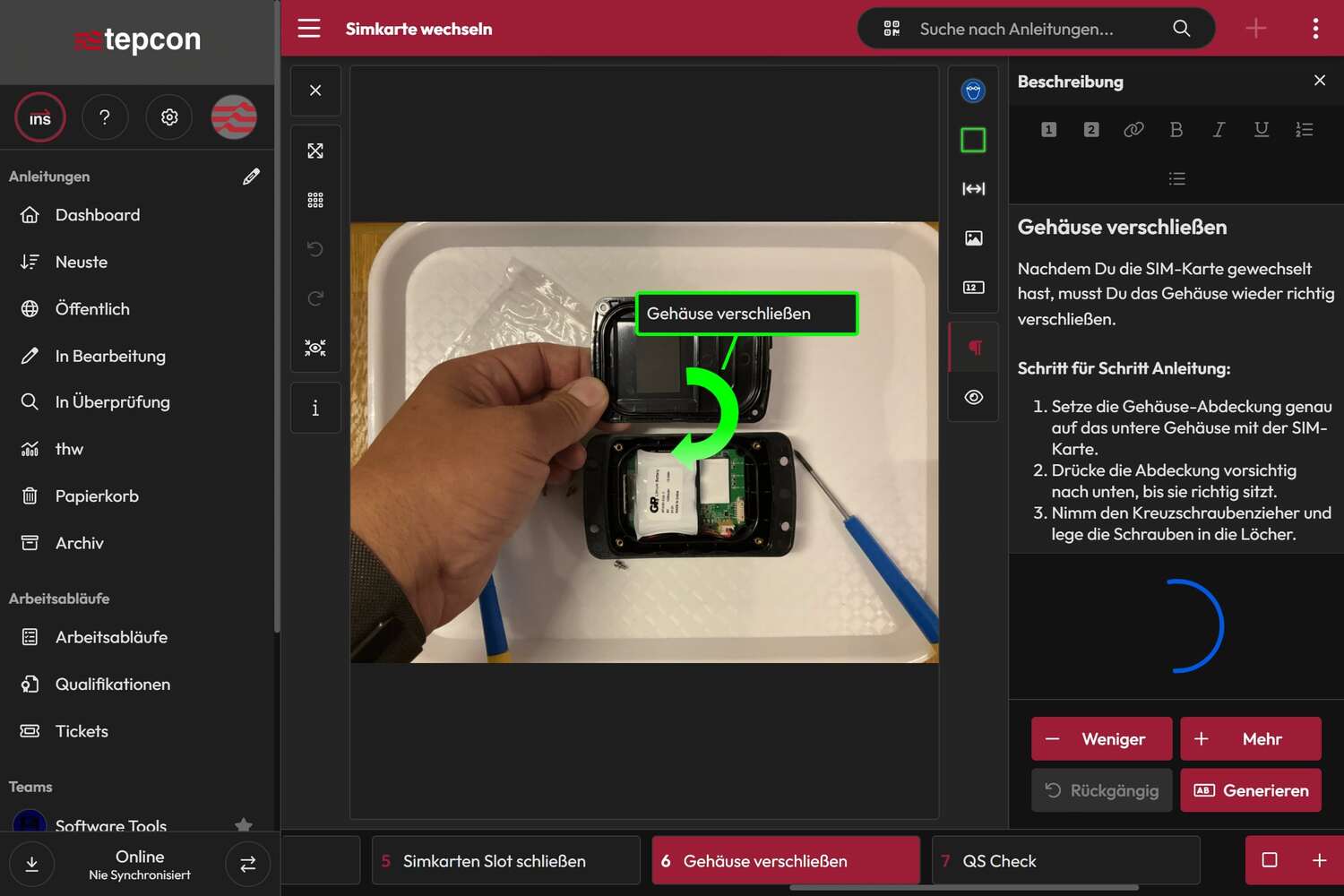 Fast, precise and automated documentation with AI