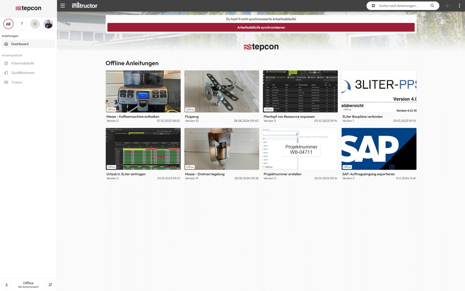Screenshot - Export instructions variants