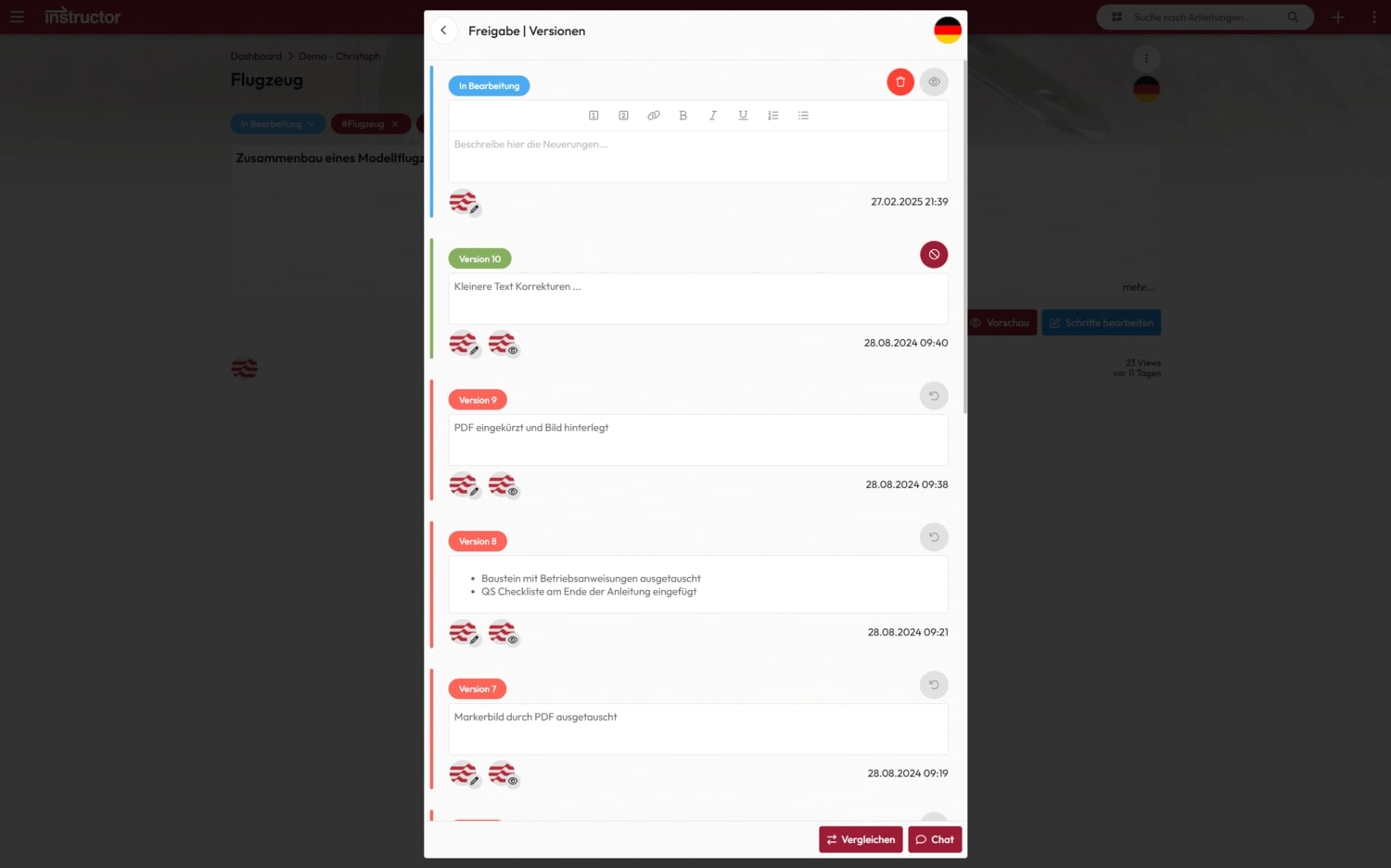 light-version-history